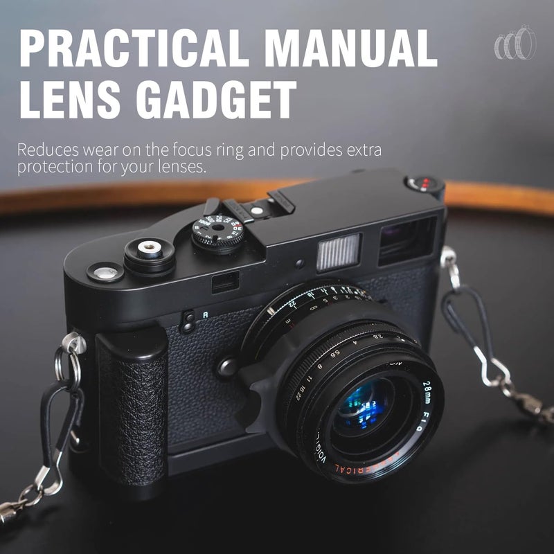 eTone Rubber Lens Tab Seamless Focus Ring Manual Lens Gadget Lens Suitable for The Lens Diameter from 50mm to 64mm (Medium) - Image 4